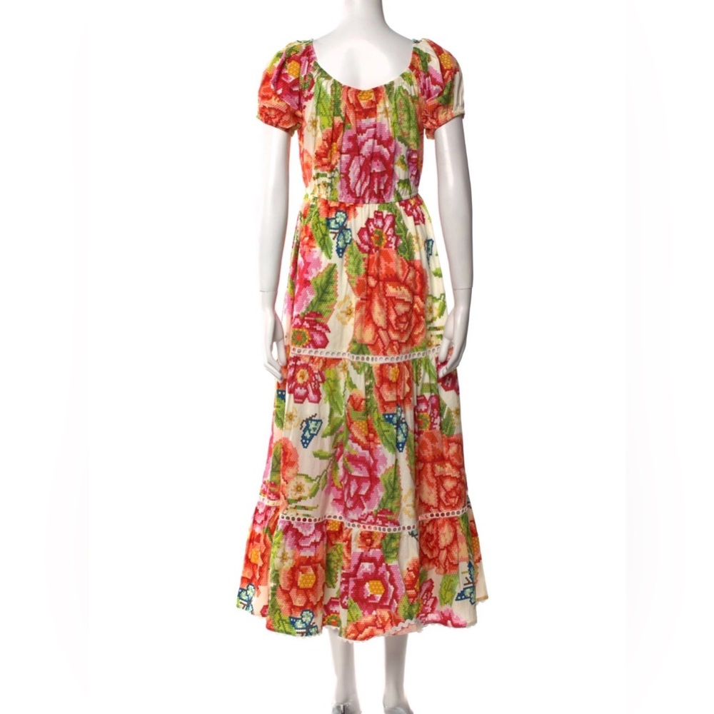 FarmRio Floral Tiered Maxi Dress